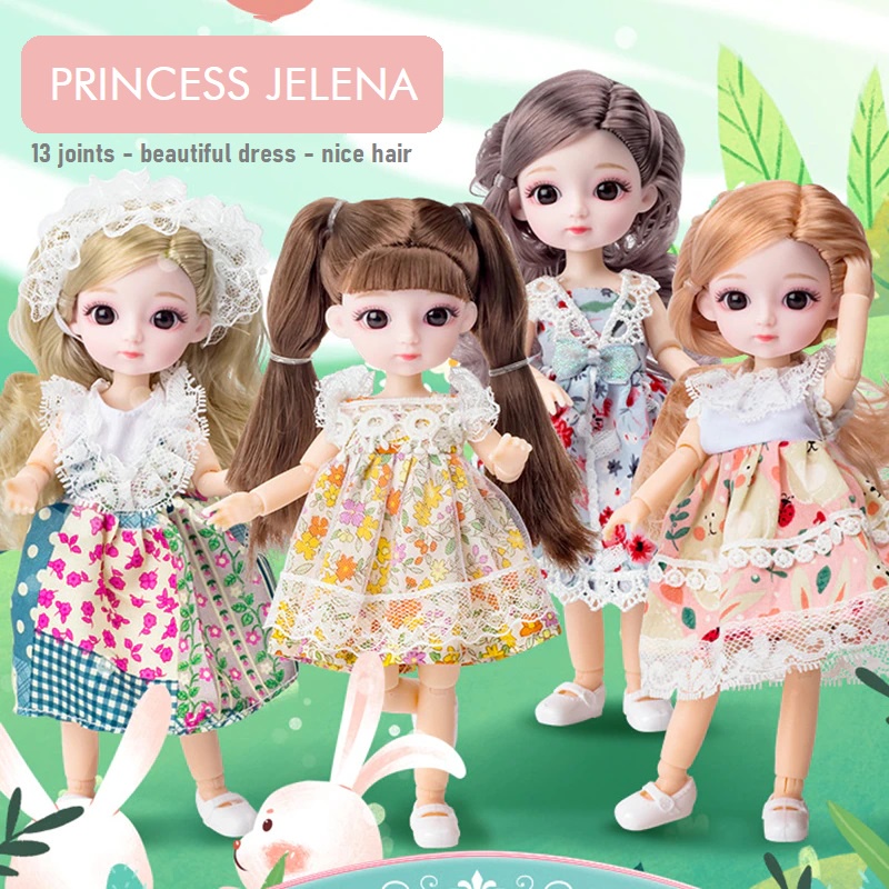 Mainan Boneka Korea Princess Jelena 20 Cm Bjd Doll