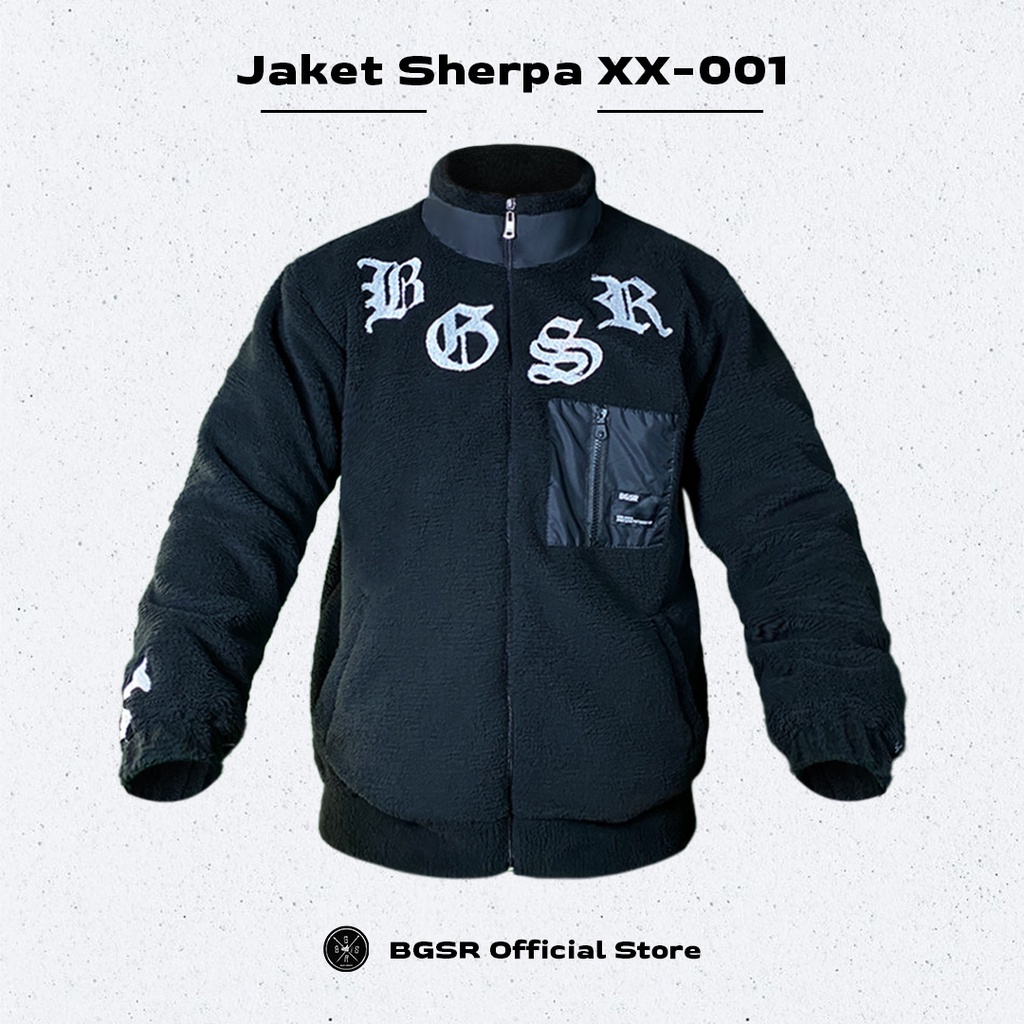 Jaket Sherva Bulu BGSR BGSR XX001 Jacket Sherpa Pria Wanita Tebal