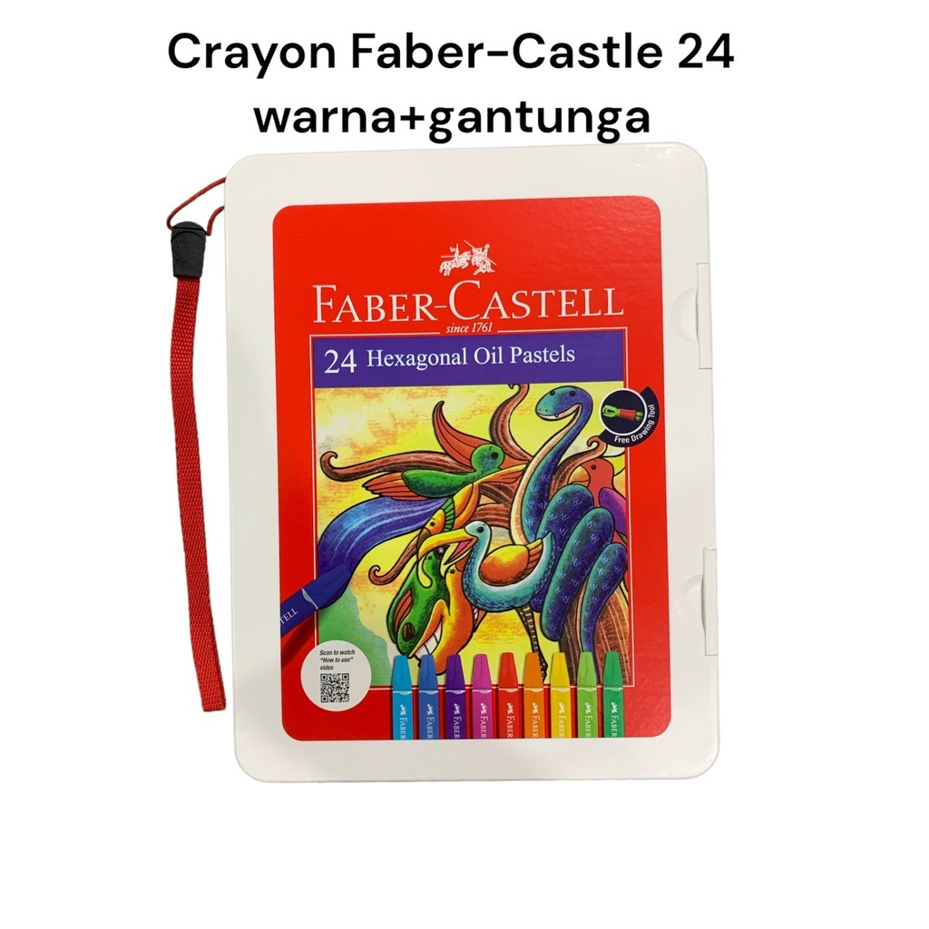 

Crayon Faber Castell / Hexagonal Oil Pastel Faber Castell 24 Warna