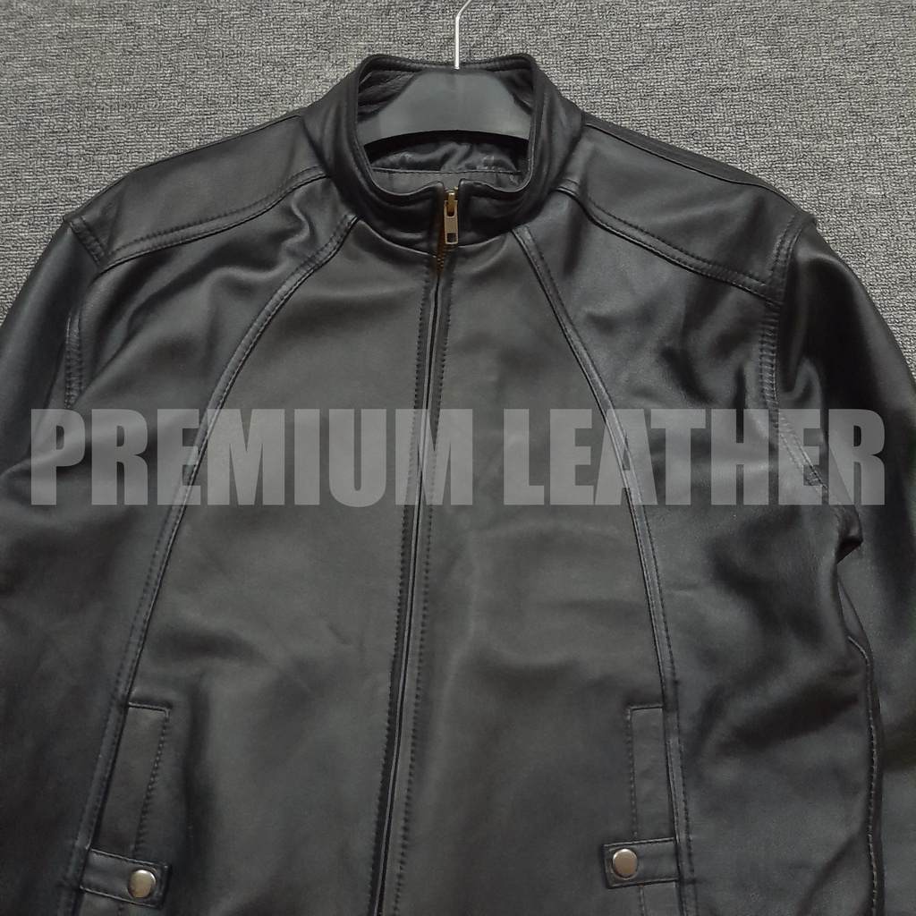 Jaket Kulit Asli Pria bahan Kulit domba Asli Garut