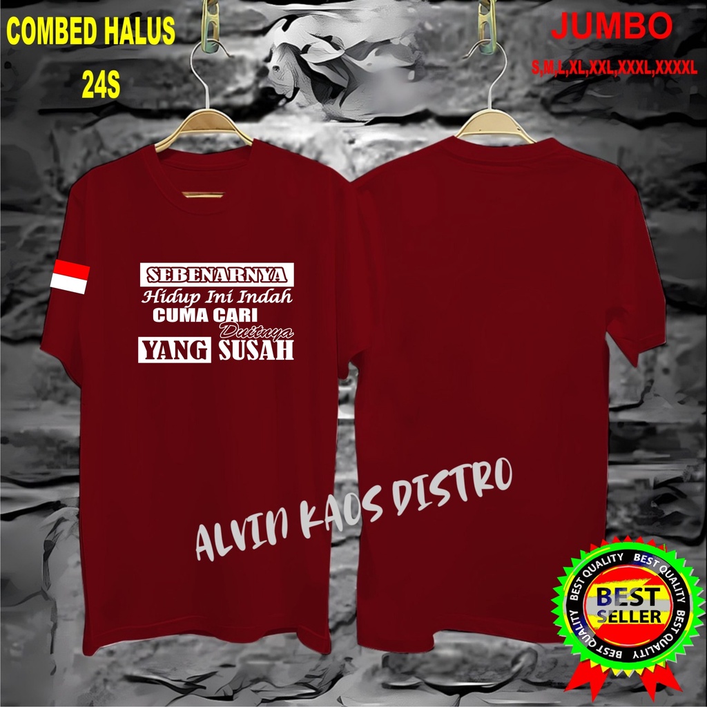 APPS Promo Diskon Kaos BENDERA SEBENARNYA DHP INI INDAH Kaos Terlaris Kualitas Terjamin/Kaos Murah /Pakaian Pria pakaian Wanita/Kaos Distro Pria Kaos Promo