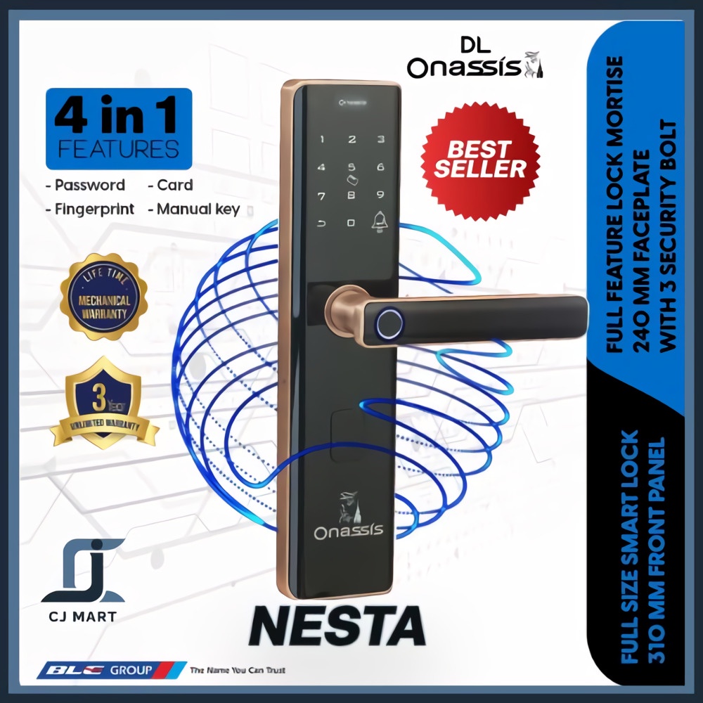 Kunci pintu digital onassis NESTA