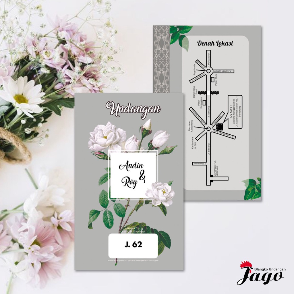 JAGO 62 Blanko Undangan | Blangko Undangan | Undangan Murah