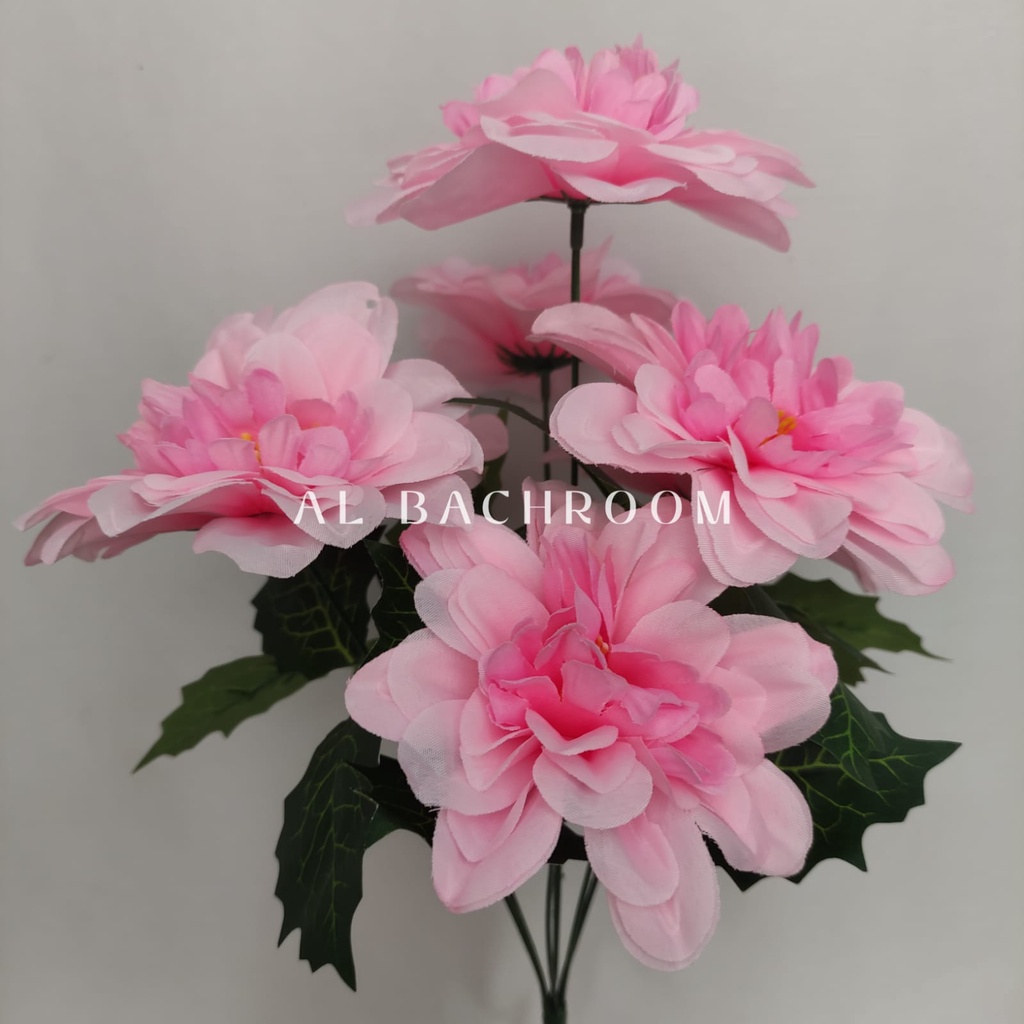 BUNGA PLASTIK DAHLIA AB-2 CABANG 7 B8116 BUNGA ARTIFICIAL DEKORASI