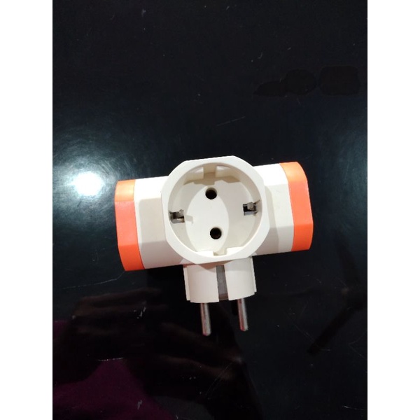 Steker T arde Visicom/stop kontak 3cabang