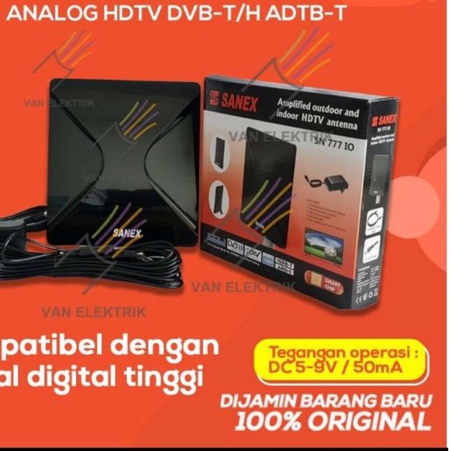 ☏ ANTENA TV SANEX SN 777 DALAM INDOOR DIGITAL ANALOG HDTV DVB-T/H ADTB-T ✧