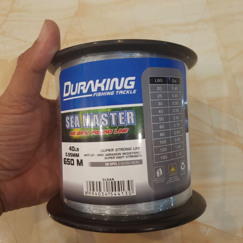 Senar pancing gulungan besar duraking sea master  1/2 spool isi lebih banyak dan lebih murah