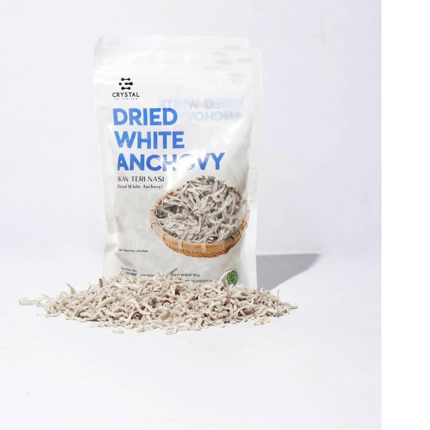 

▲ Crystal of The Sea Dried white anchovy Teri Kering Chrystal of The Sea / rufani / teri snack anak Crystal of the Sea Ikan Teri / No Pengawet / No Formalin ♪