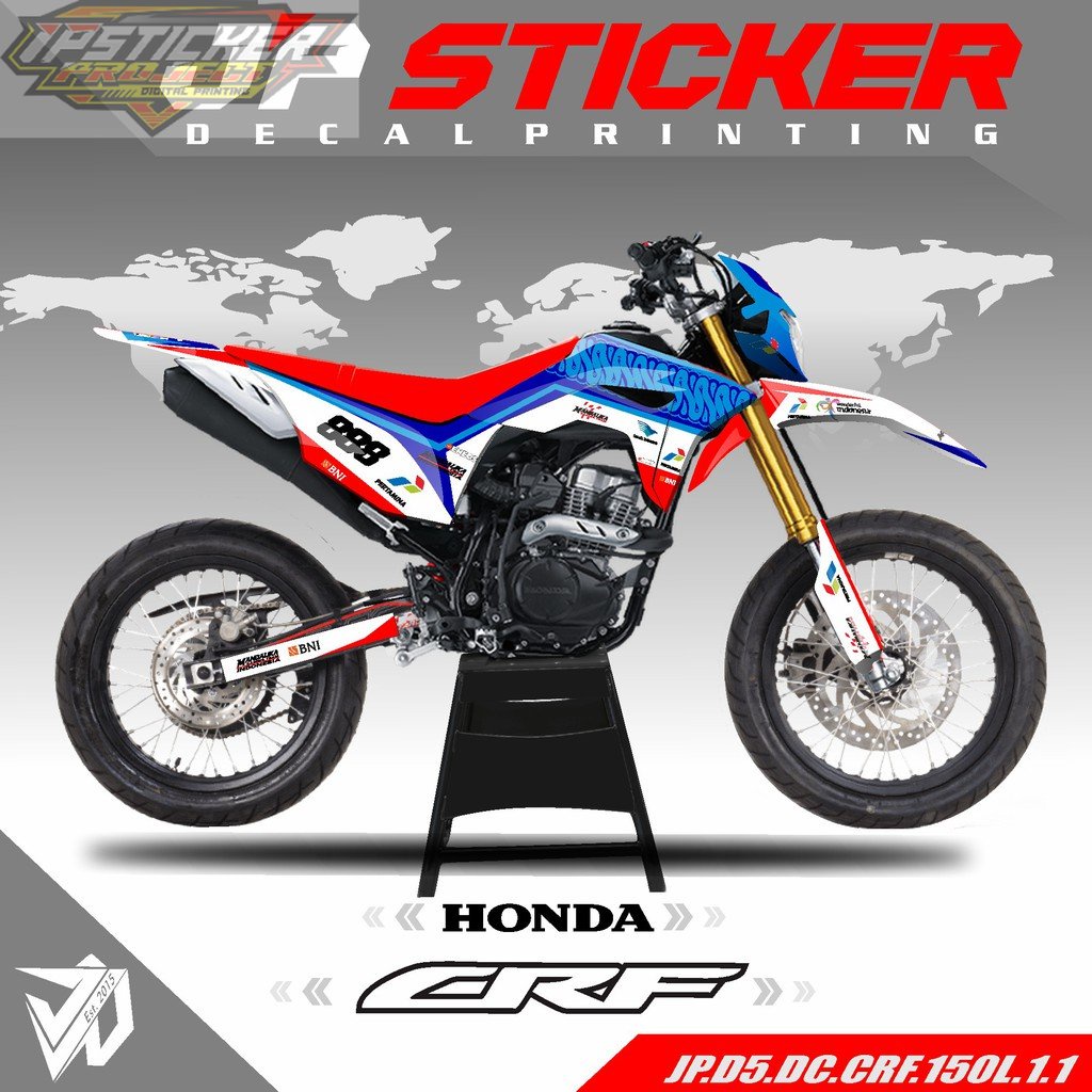 Decal CRF 150 L Full Body MANDALIKA stiker / sticker dekal CRF 150 L MANDALIKA desain 01