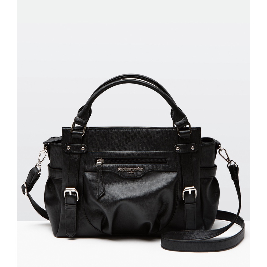 Tas selempang wanita Sophie Martin Paris JARDNITE BLACK Tas kerja wanita kulit hitam promo Tas besar