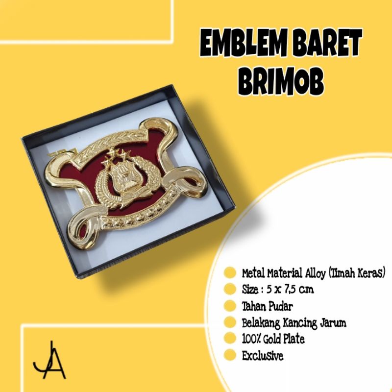 EMBLEM BRIMOB BREVET BARET BRIMOB BRIVET