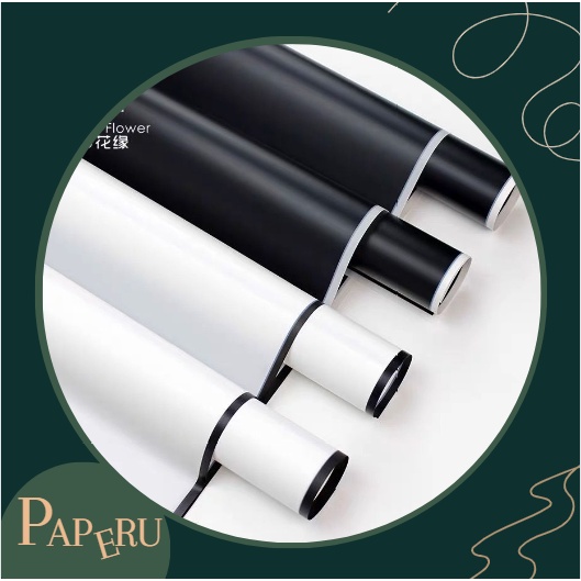 

[PAPERU] B&W Lace Wrapping Paper Kertas Buket Kertas Bungkus Bunga