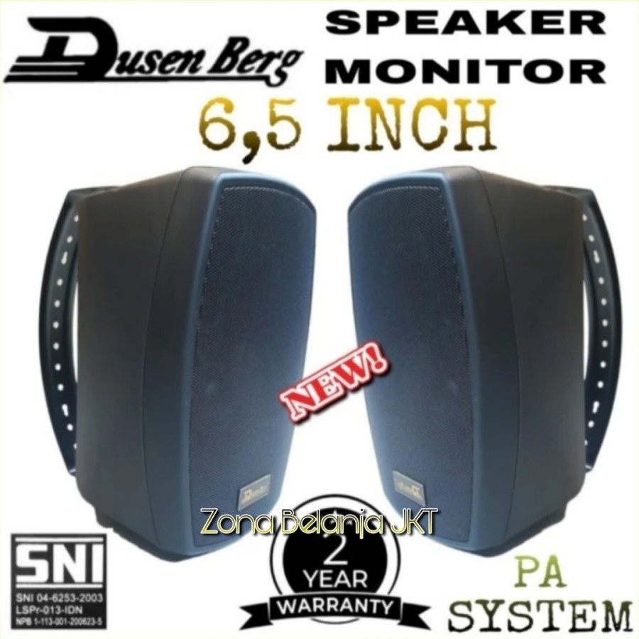 SPEAKER PASIF MONITOR 6.5 INCH DUSENBERG DS-6 ORIGINAL SPEAKER CAFE RESTORAN