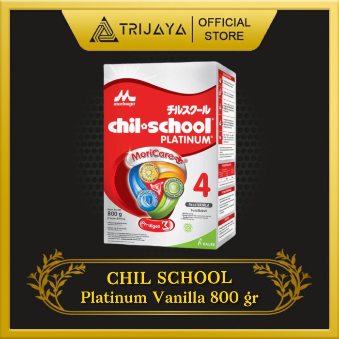 

[ COD ] MORINAGA CHIL SCHOOL PLATINUM MORICARE+ VANILA VANILLA 800 GR - ECO PACK
