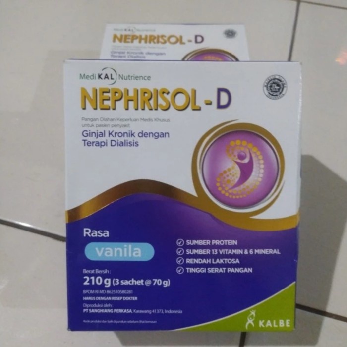 

[ COD ] NEPHRISOL D VANILA 231 GRAM (PROMO PAY DAY)