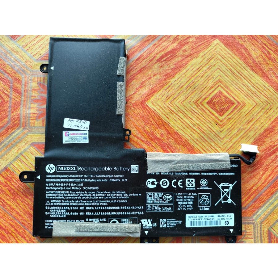 Original Baterai Hp Pavilion X360