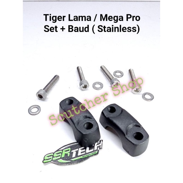 Klem Kleman stang Honda Tiger Lama Tiger Revo Mega Pro GL Pro Win 100 Set