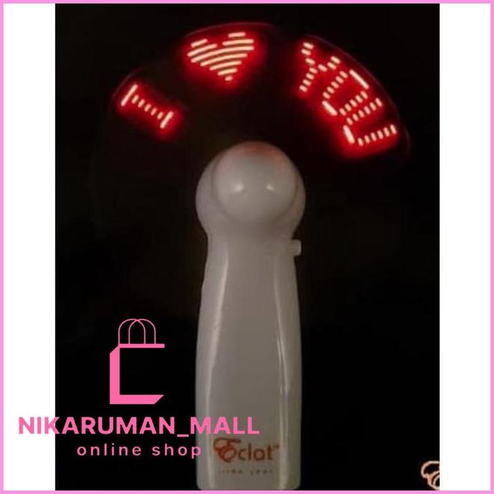 Led Mini Fan Merah Isi Pesan I Want You, To Know That, I Love You Murah