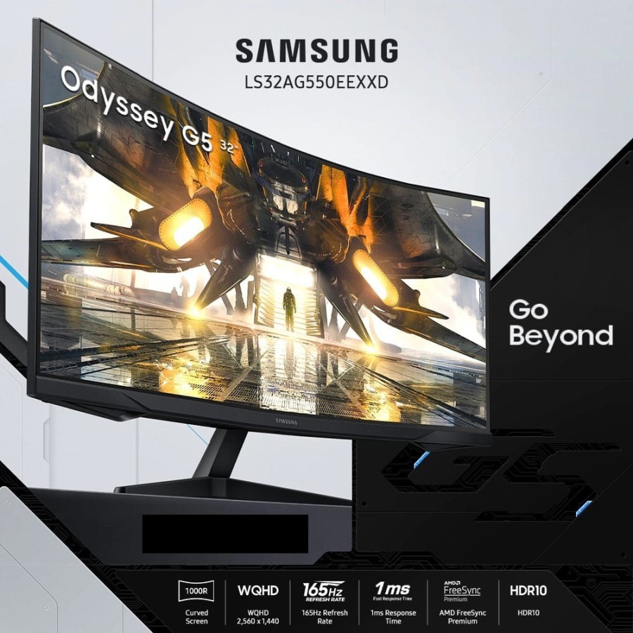 Monitor Samsung Odyssey G5 LS32AG550 32" HDR10 165HZ 32AG550 QHD