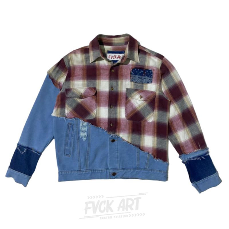 JAKET JEANS CUSTOM // REWORK JEANS VETERANO