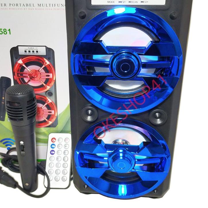 ❊ Fleco F-6581 Speaker Bluetooth Portable Super Bass ➥