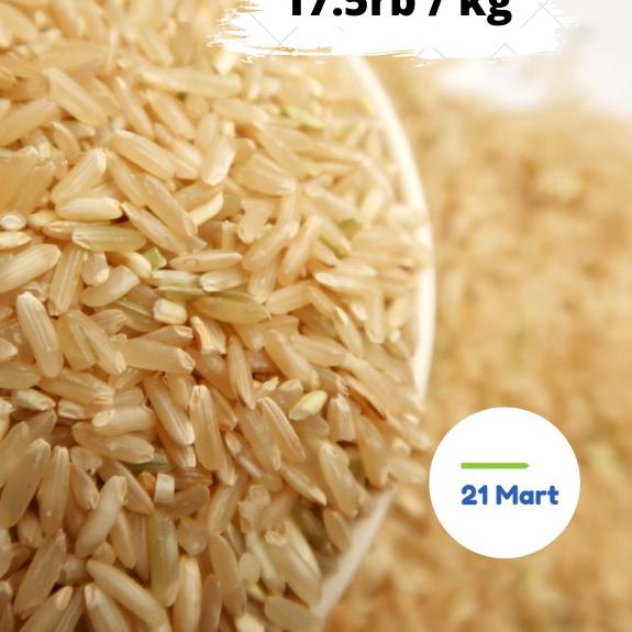 

☚ Beras Cokelat Pulen - Organik - Kemasan 5kg ◊