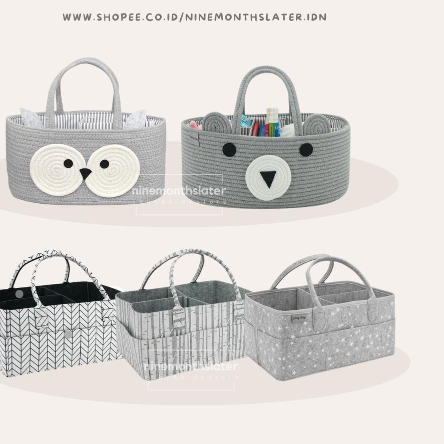 Diskon⭐️iBerry My Size Multipurpose Caddy Bag dengan Tutup Diaper Tas Stroller Organizer Baby Perlen