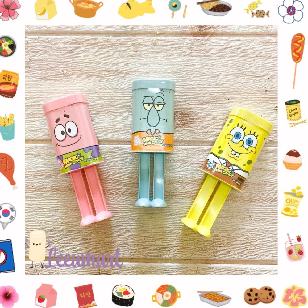 

F39 Korean Magic Hair Candy / Korea Viral Squidward Spongebob Candy / Magic Hair Candy Viral NEW ↫