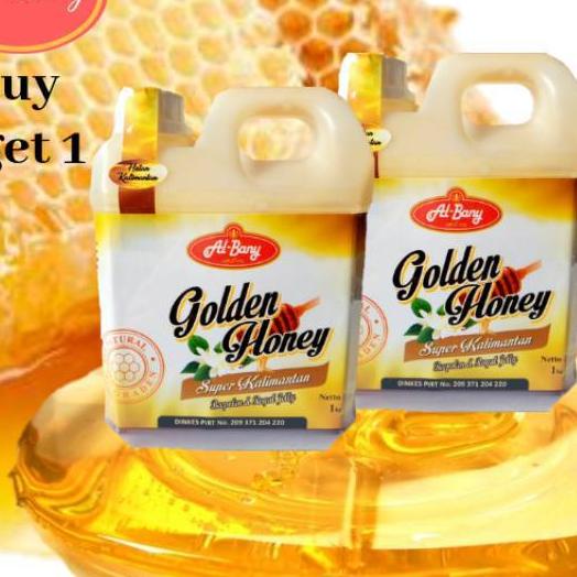

▲ Paket GOLDEN HONEY Al-Bany Nett 1kg beli 1 gratis 1 ♦