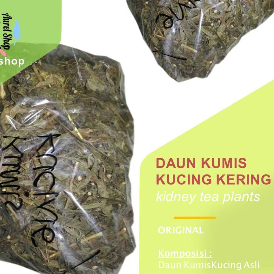 

♕ Daun Kumis Kucing Kering 1 kg Remujung Java Tea (Kidney Tea Plants Leaf) ❄