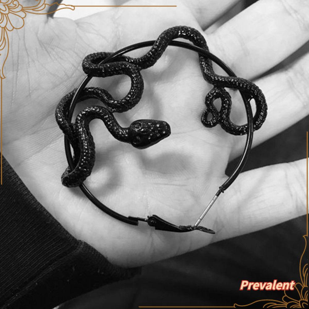 Preva Menjuntai Anting Hoop Pesta Baru Gothic Perhiasan Ular