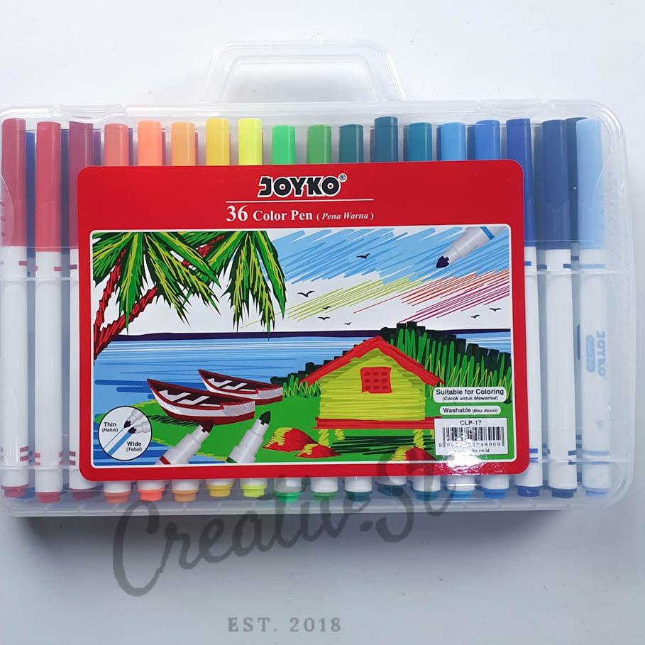 

Joyko Color pen Pulpen 36 Warna CLP-17 ✔