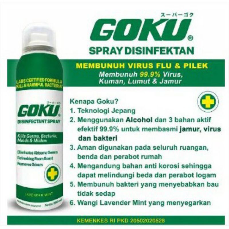 Goku Disinfectan Spray 50ml 280ml