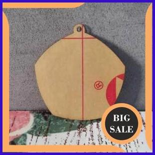 

last stok Bahan Medali Akrilik Segilima 2mm 6.5cmx6.5cm LASERCUT gantungan 1F3BZ3