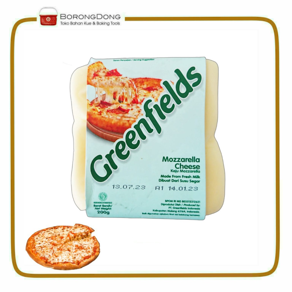 

Greenfields Keju Mozarella 200g / Keju Pizza