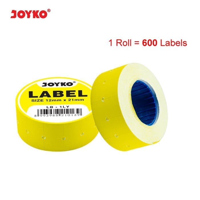 Price Label / Label Harga 1 Baris Joyko LB-1LY / Kuning