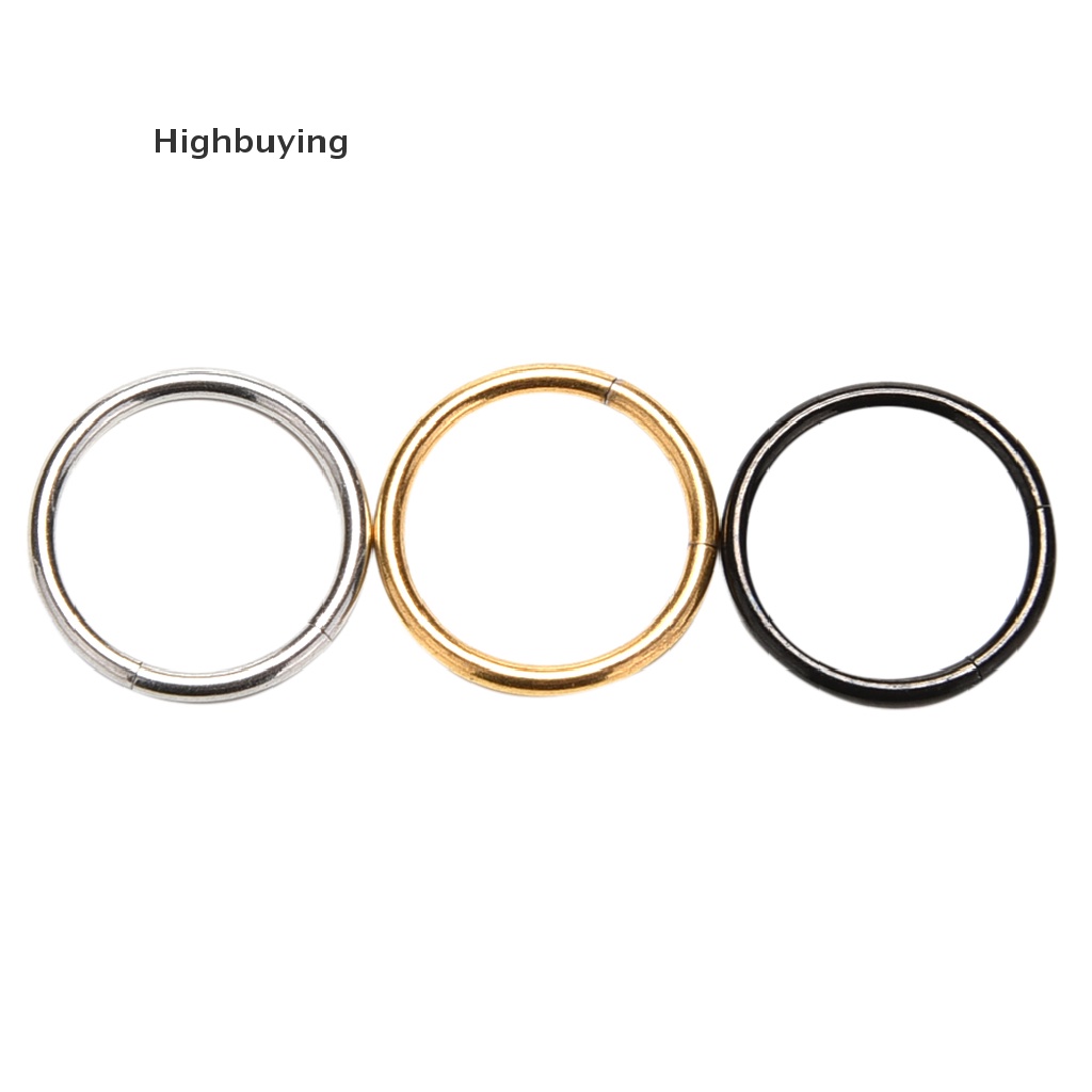 Hbid 1pc Cincin Segmen Berengsel Chic Titanium Septum Clicker Cincin Hidung Bibir Telinga Glory