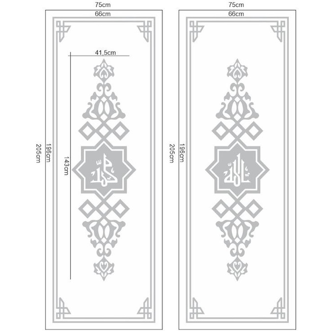 Cutting Stiker Custom Kaligrafi Ornamen