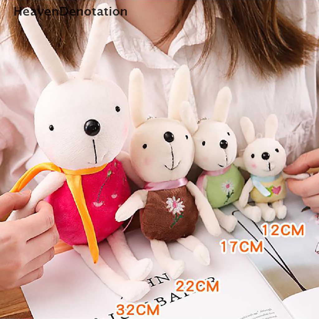 [HeavenDenotation] 1pc Lucu Kelinci Lembut Boneka Plush Animal Bunny Mainan Untuk Bayi Perempuan Anak Hadiah Boneka HDV