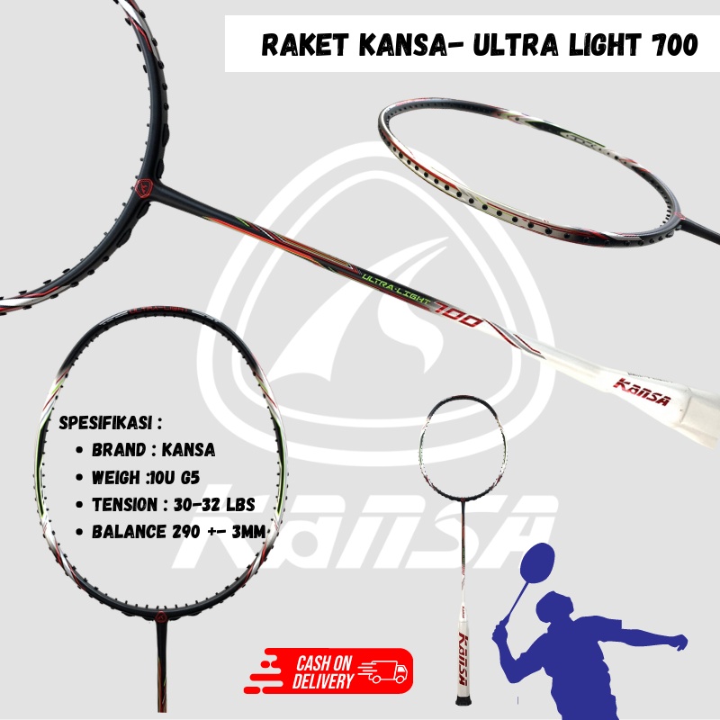 Promo Raket Badminton Kansa Ultra Light Spesial 10U