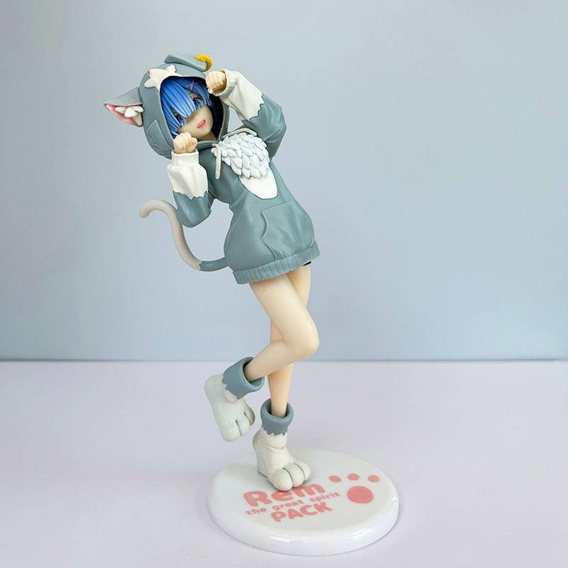 Re Zero Figure Rem Ram Action Figure Rem Anime Figurine Ram Figure Mainan Model Koleksi