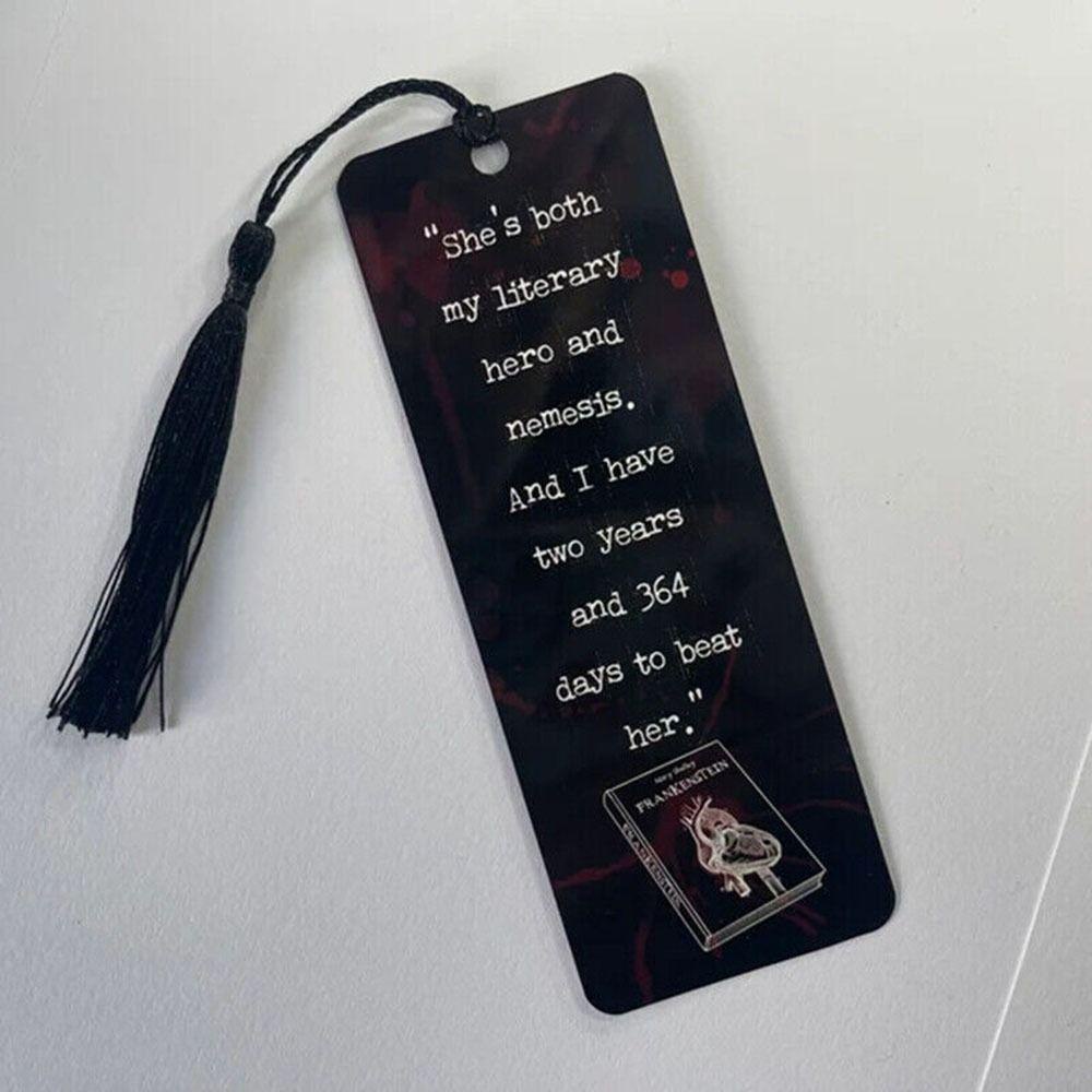 Nanas Dua Sisi Bookmark Koleksi Alat Baca Kertas Craft Untuk Penggemar Rabu Addams &amp; Thing