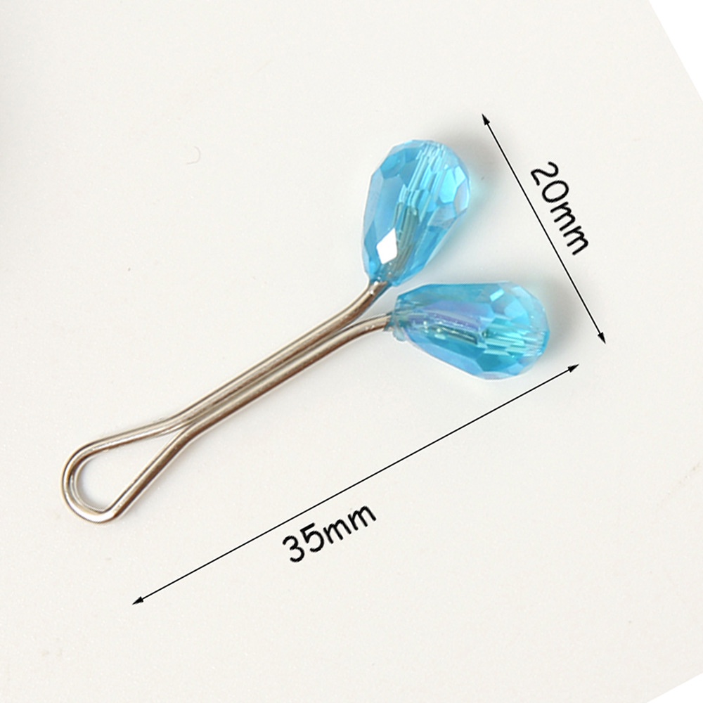 6 Pcs bros Klip Kristal Warna-Warni Gaya Turki Untuk Hijab M20029-6 Pcs