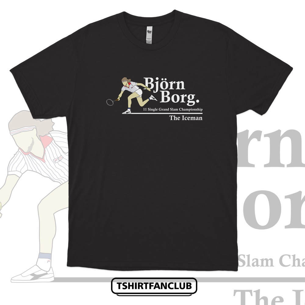 [TshirtFanClub] Kaos Bjorn Borg The Iceman Tennis Legend