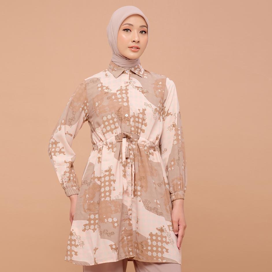 ♦ BIA By Zaskia Mecca - Queen Nude Tunik - Islamic Journey In Europe - Edisi Denmark Sarimbit ☼