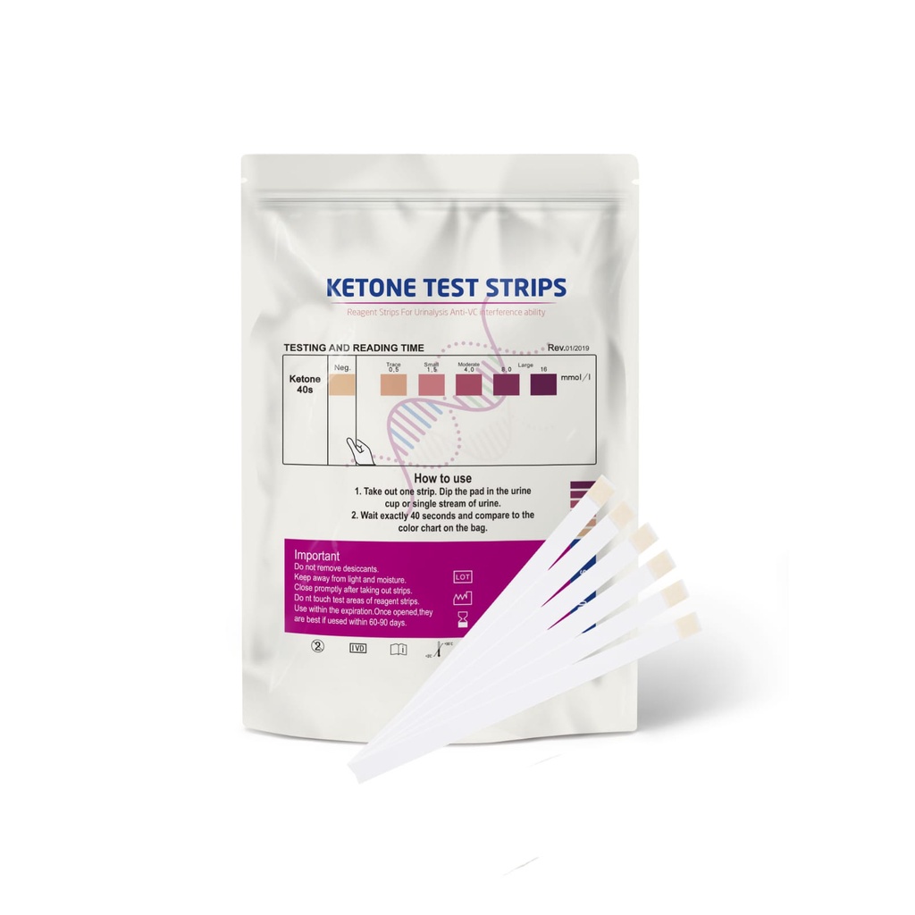 (COD) KETO STRIP ISI 100 KETONE URINE TEST ATKINS KETOSIS DIASTIX URINALYSIS NEW