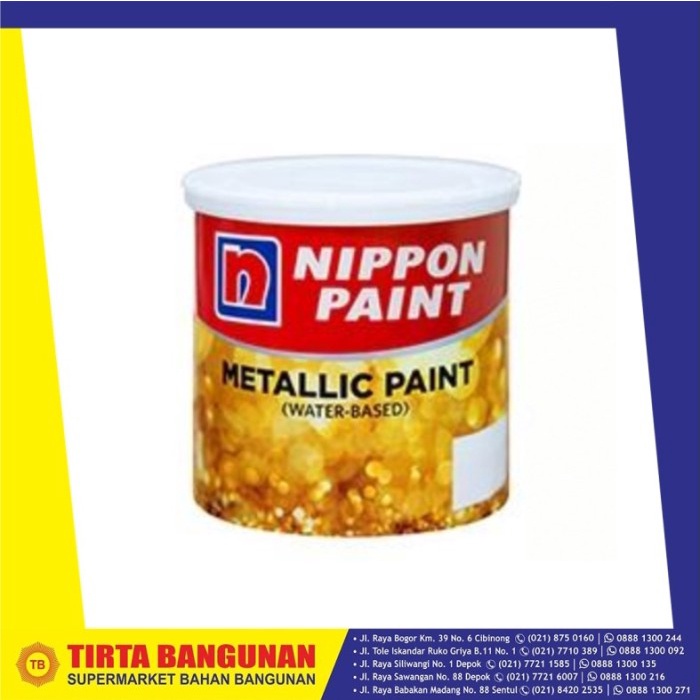 Nippon Paint Metallic Paint 3300 Gold 75 Ml