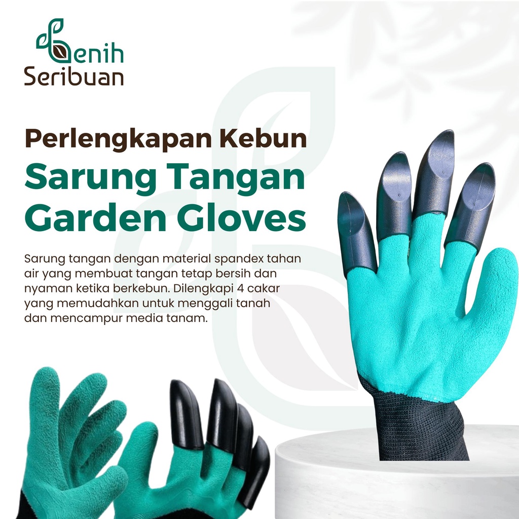 Benih Seribuan - Sarung Tangan Kebun Cakar Garden Gloves