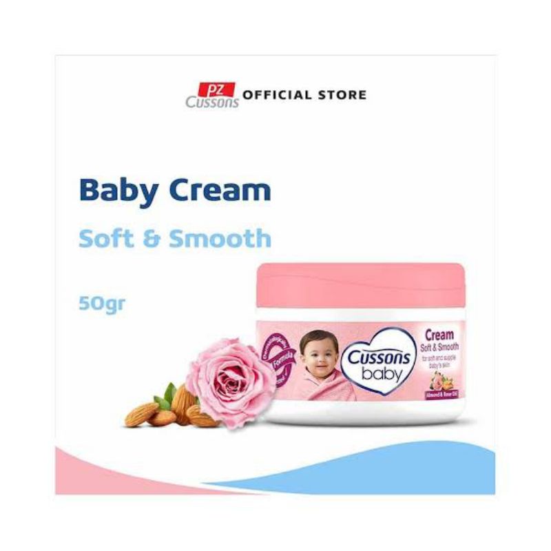 CUSSONS BABY CREAM SOFT &amp; SMOOTH 50 GRAM / KRIM LOTION BAYI CUSONS 50 G