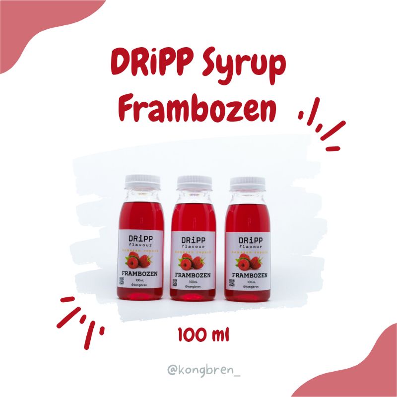 Dripp Syrup Frambozen Repack 100ml - Sirup Dripp Frambozen 100 ml